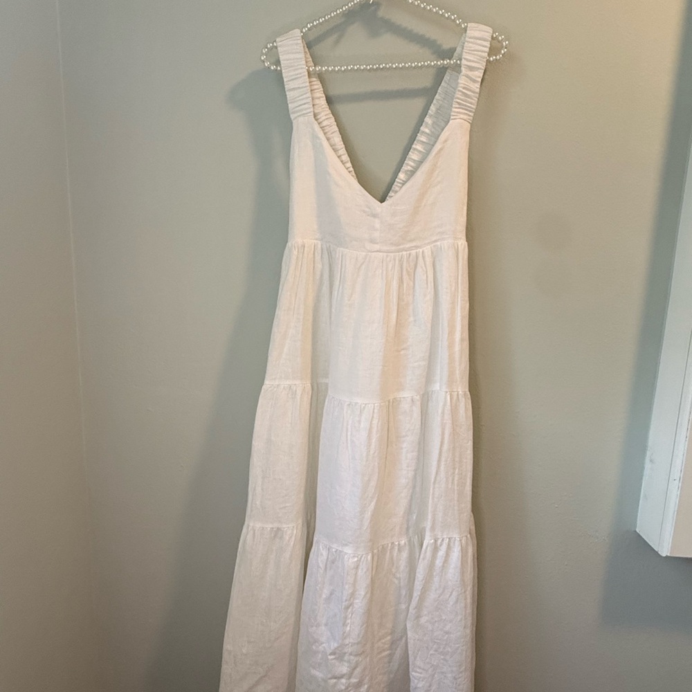 DISSH White Tiered Maxi Dress